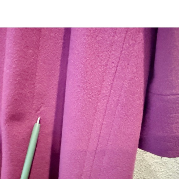 Boden Wool Cashmere Blend Magenta Coat Button Women US 14 - Picture 11 of 14